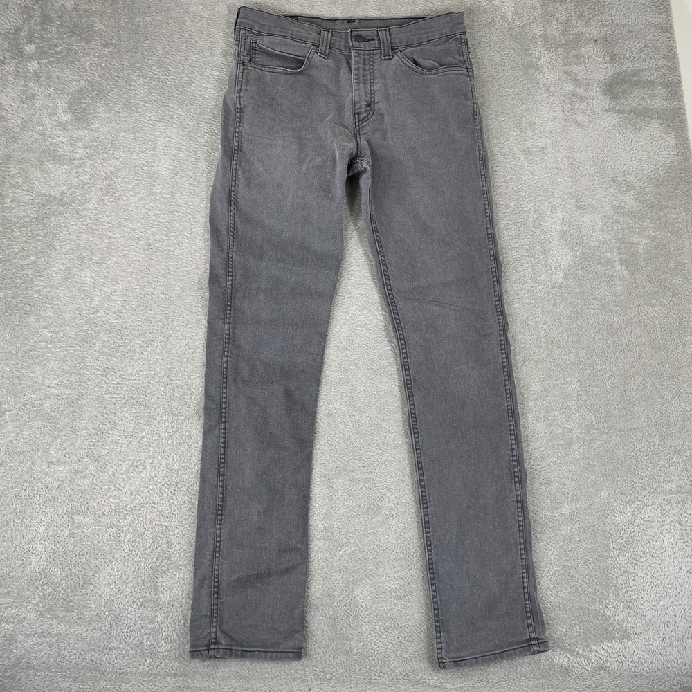 Levi's 511 Slim Fit Pants Mens 32x34 Grey Stretch Denim Casual Modern Classic